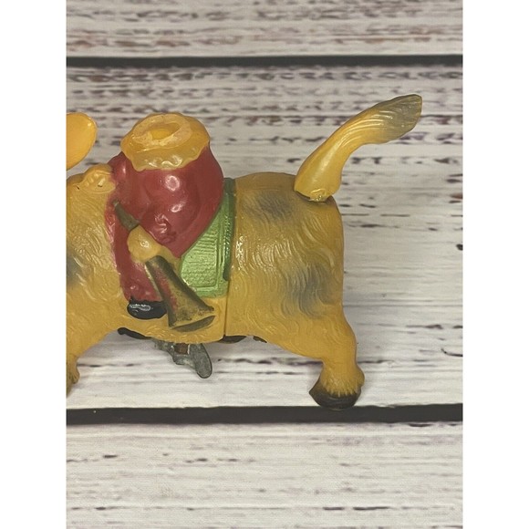 Vintage 1940's (Japan) CELLULOID Wind-up Mechanical DONKEY Toy Figure WORKS!! - Picture 8 of 12
